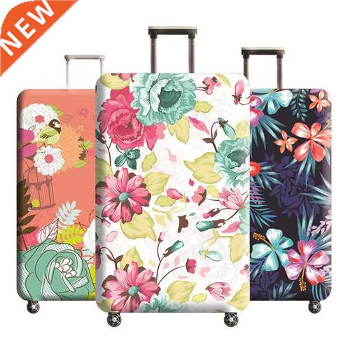 Flower pattern luggage protector suitcase elastic protective