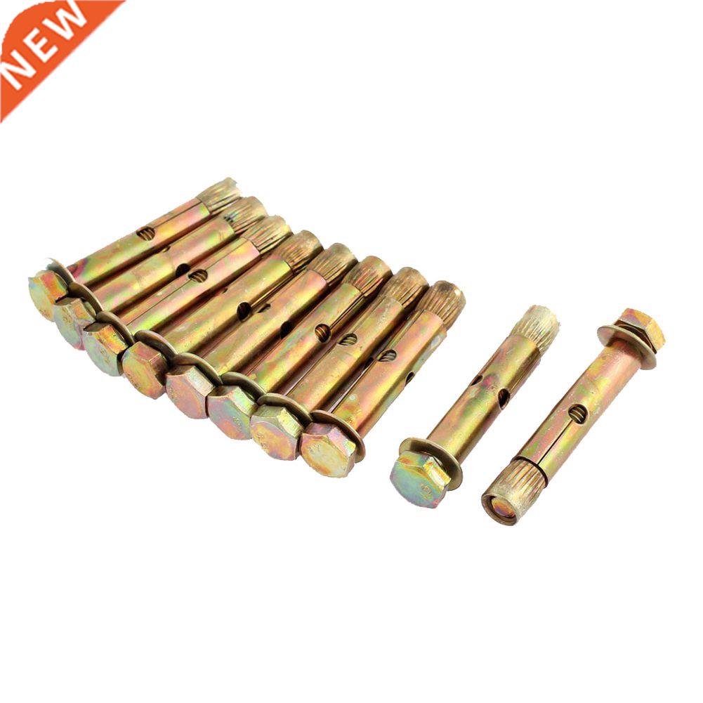 10 Pcs M6 x 45mm Hex Head Expansion Bolts Anchors Screws Fas