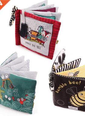 Cute Animal Enlightenment Cognition Baby Cloth Book Bebes To