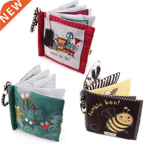 Cute Animal Enlightenment Cognition Baby Cloth Book Bebes To