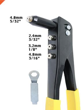 Hevy Duty Riveter Set,Pop Rivet Gun nd 150Pcs Blind Rivets