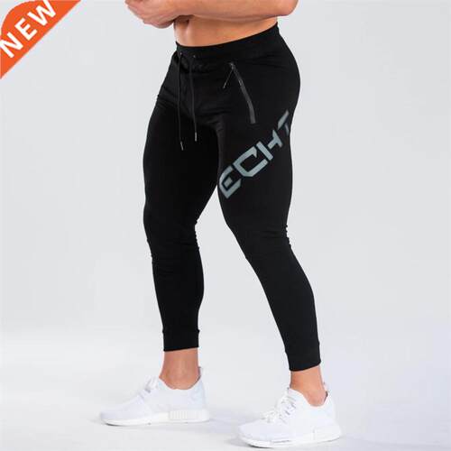 Gyms Black Sweatpants Joggers Skinny Pants Men Casual Trouse