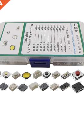250Pcs/Box 10 Models Car Remote Control Key Touch Switches M