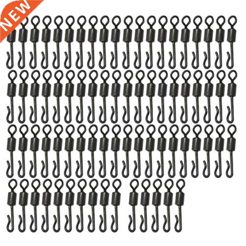 75pcs/lot Large Long Body Q-Shaped Black Quick Change Swivel