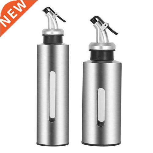 Portable Kitchen Stainless Oil Bottle Leak-proof Vinegar Sau