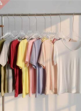 Harajuku women T Shirts T Shirt for 2022 new Fashion Solid