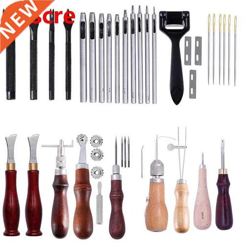 Lether Crft Tools Set With Hole Punches，Speedy Stitcher，