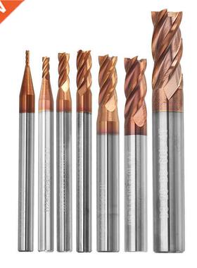 DANIU 1-8mm 4 Flutes Tungsten Carbide End Mill Cutter HRC55