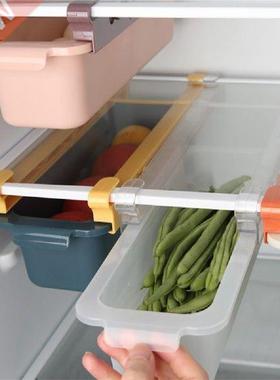 PP Plastic Clear Fridge Organizer Slide Under Shelf Drawer