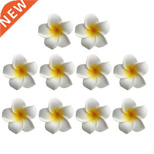 Flower Hair Clip Plumeria Hawaiian Clips Tropical Foam