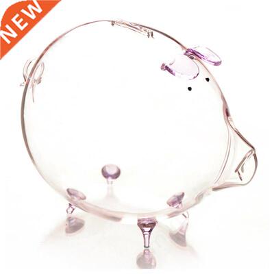 Pig Piggy Bank Money Boxes Coin Saving Box Cute Transparent