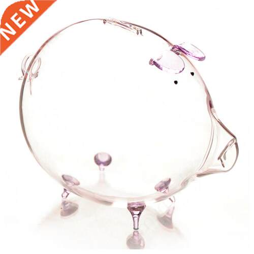 Pig Piggy Bank Money Boxes Coin Saving Box Cute Transparent