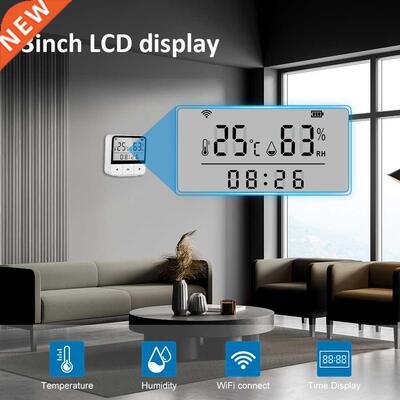 WiFi Temperature Humidity Sensor with Alarm APP Voice Contro