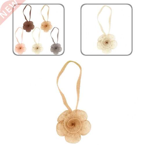 2021 New Flower Curtains Tieba Clip-on Rose Flower Tie Hol