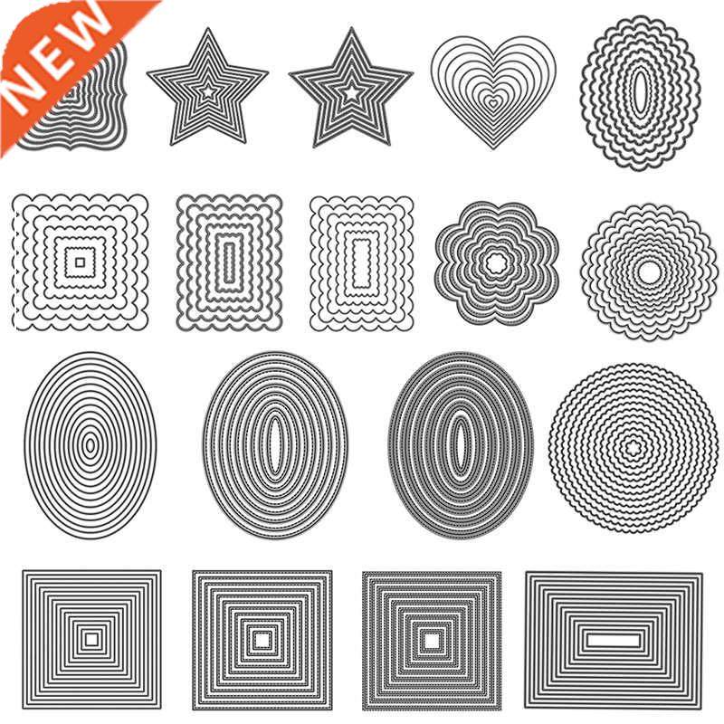 basic frames metal cutting dies rectangle square round oval