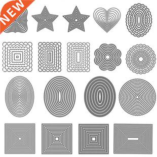 Basic Frames Metal Cutting Dies Rectangle Square Round Oval
