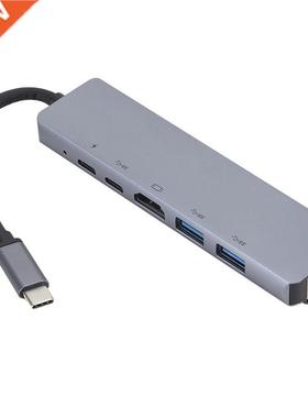 6-in-1 USB Hub Type-C To HDMI-compatible PD Charging USB 3.1