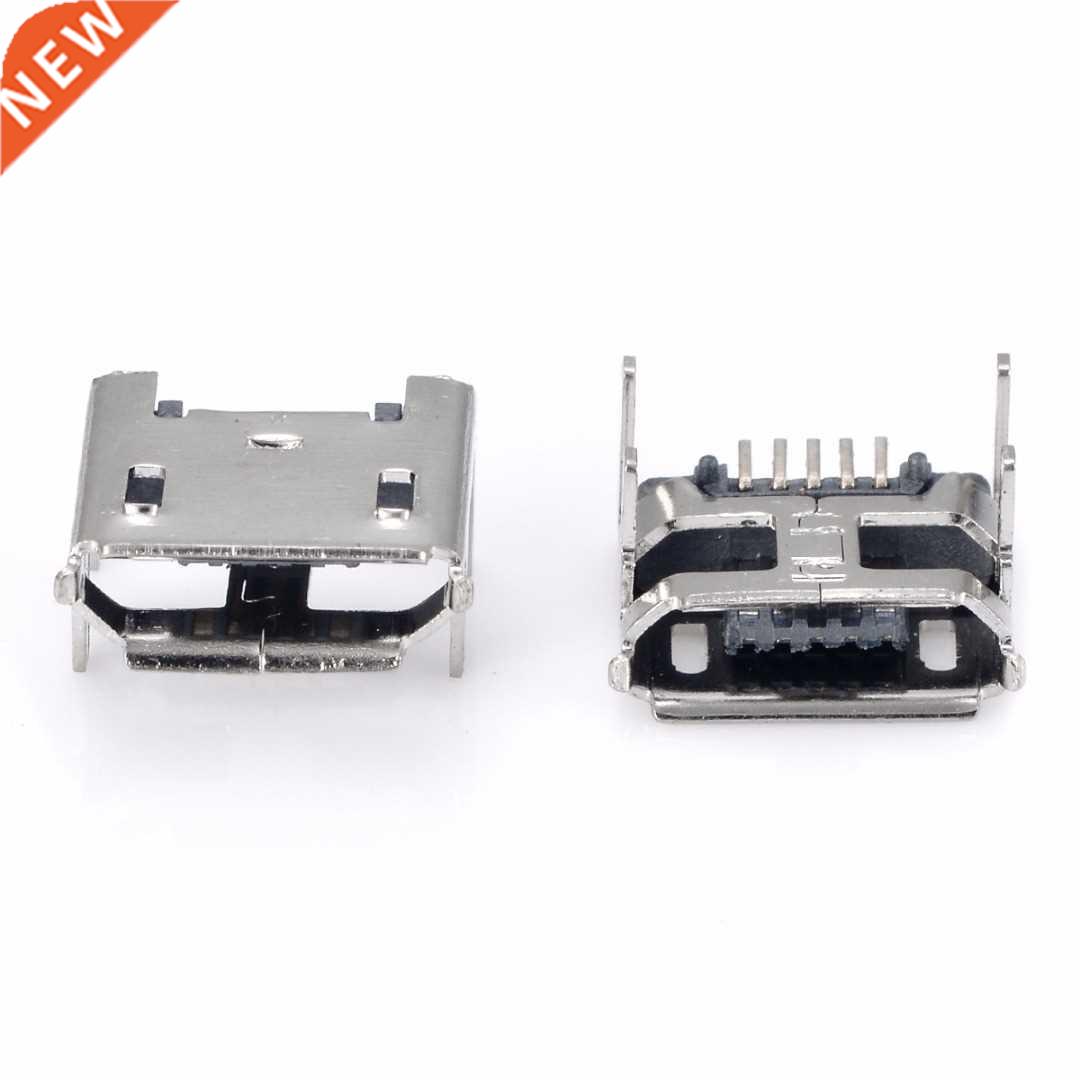 10Pcs 5pn Mcro USB Female Socket Type B 4 Legs Solderng C