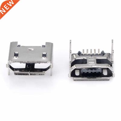 10Pcs 5pn Mcro USB Female Socket Type B 4 Legs Solderng C