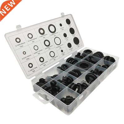 125PCS/Box Black Ring Rubber Grommet & Firewall Hole Plu