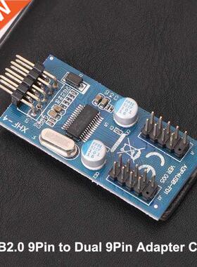 9pin USB Header Adapter Male 1 to 2 Female Extension Cable C