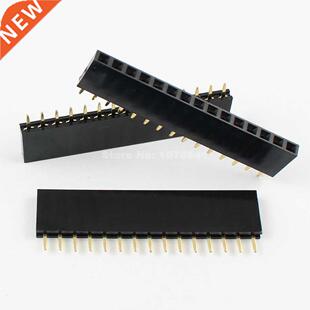 20 Pcs 2.54mm 15 Pin Female Single Row Straight Header Strip