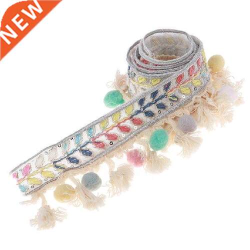 1Yard Pom Pom Trim Ball Fringe Sewing Lace Fabric Handmade