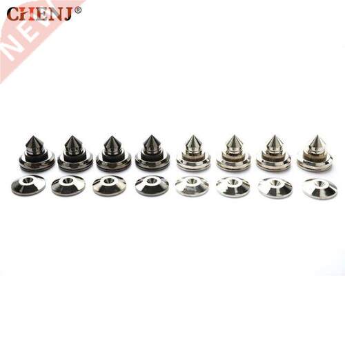 4 Set Pure Copper Black/silver Speaker Stand Foot Pad Copper