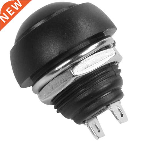 Black 5X Pcs M4 12mm Waterproof Momentary ON/OFF Push Button