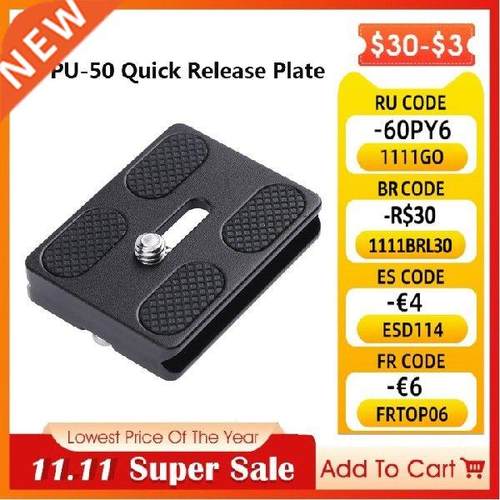 PU-50 Universal Metal Quick Release Tripod Monopods For