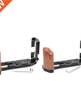 Quick Release L Plate Vertical Shoot Wood Hand Grip Holder B