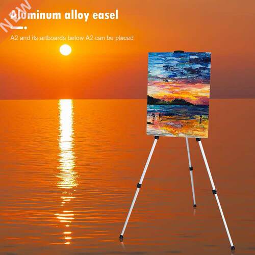 Folding Painting Easel Frame Aluminium Adjustable Portable T