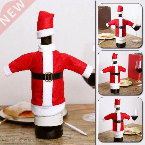 2pcs/set Merry Christmas Santa Wine Bottle Bag Covers
