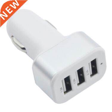 Triple USB Car Charger Adapter  Port 2A 2.1A 1A -Port USB