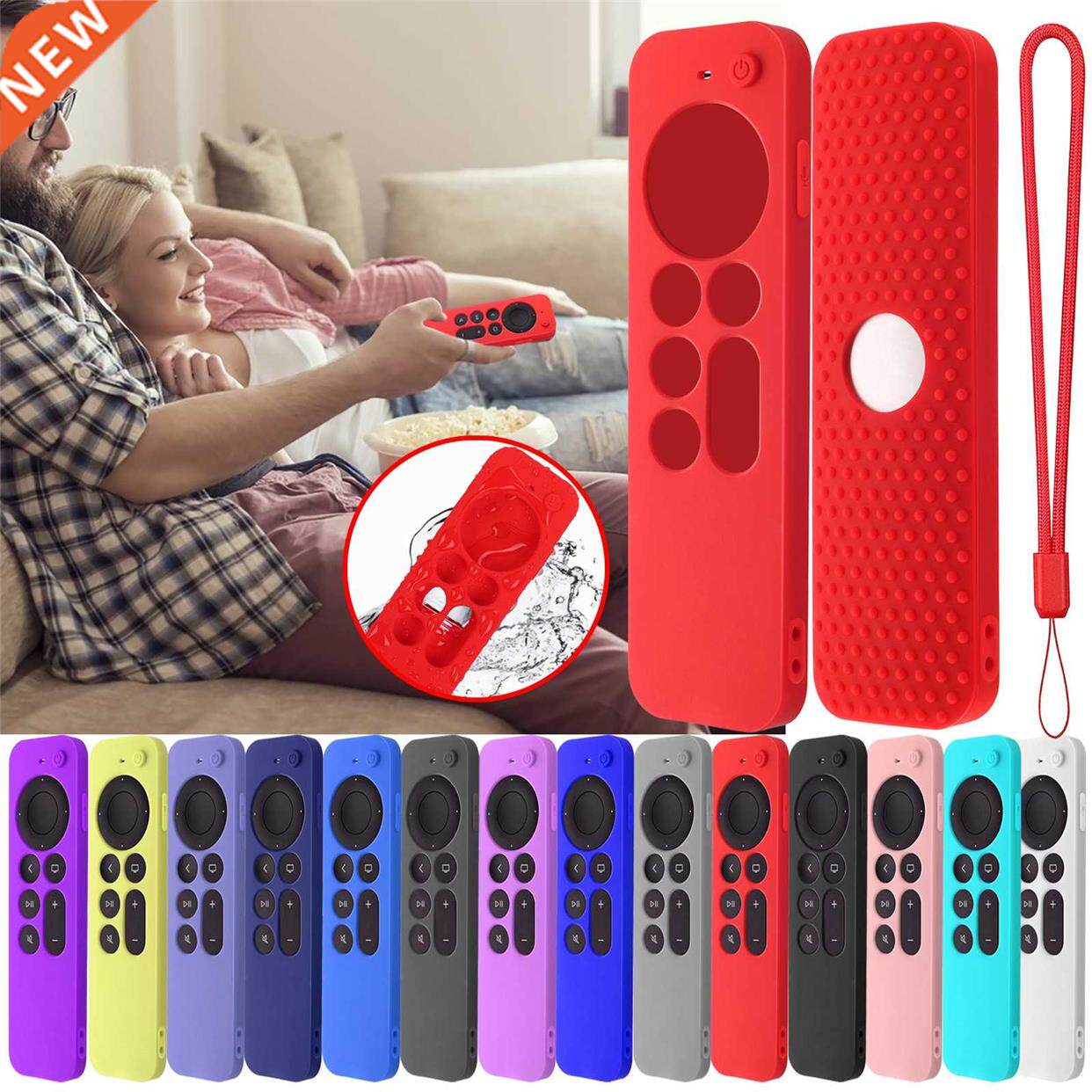 Silicone Remote Case For Apple TV 4k 2021 Remote Control Pro图片