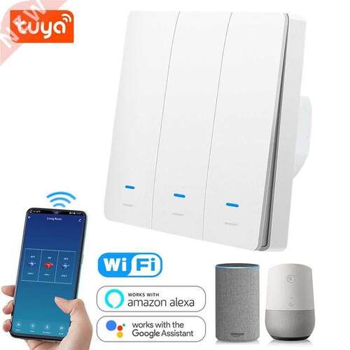 Tuya WiFi Smart Switch 86 EU Light Switch Work with Alexa G