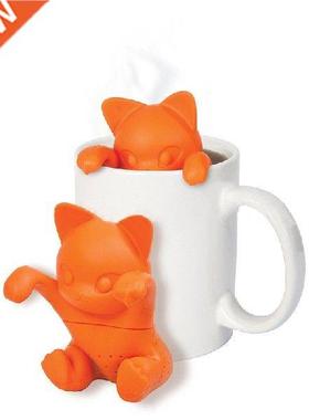 Reusable Tea Filter Cat Shaped Teapot Accessories Loose Tea