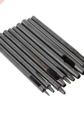 10Pcs Leather Hole Punch Cutter 0.5mm-5mm Leather Working To