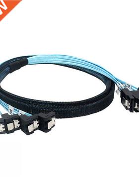 Solid State Hard Drive Data Cable Blue Aluminum Foil Shield