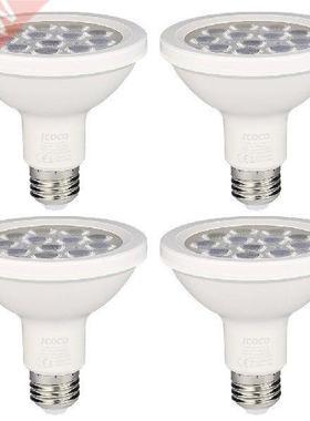 ICOCO 4PCS PAR30 12LED 12W Dimmable Short Neck 1000LM 3000K