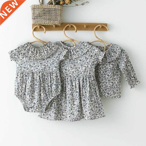 Toddler Baby Grls Dresses Summer Kds Clothng Blue Floral