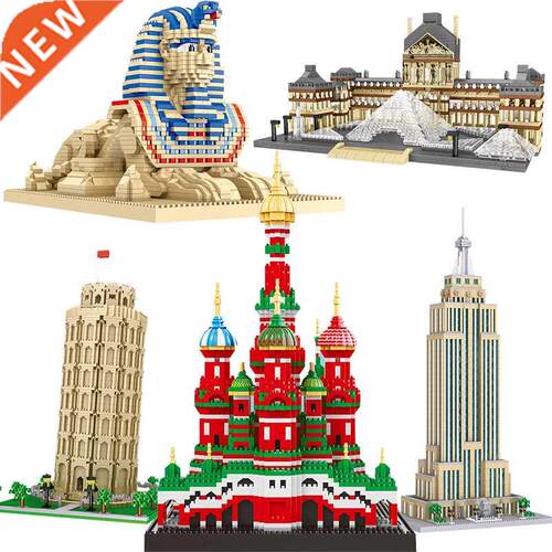 Cty Archtecture Louvre Museum Empre State Buldng Blocks