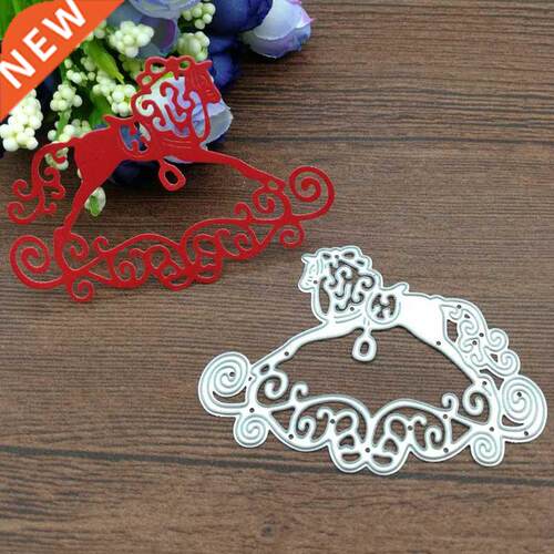Baby Rocking Horse Toy lace Metal cutting dies Scrapbook car