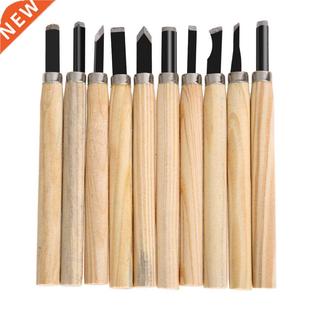 10pcs Hand Carving Chisels Knife Tool for Basic Woodcut Work
