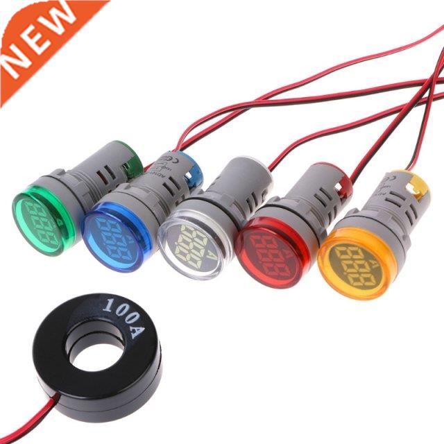 AC220V 22mm Digital Ammeter 0-100A Current Monitor Meter Sig