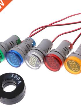 AC220V 22mm Digital Ammeter 0-100A Current Monitor Meter Sig