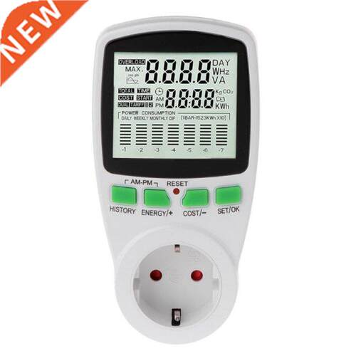LCD Digital Voltage Meter Wattmeter Power Meter Electric Con