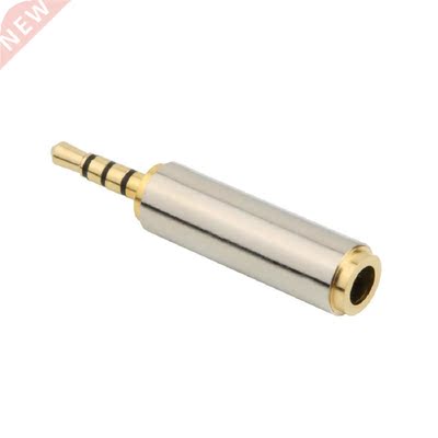 Gold 2.5 mm Male to .5 mm Female audio Adapter Plug Convert