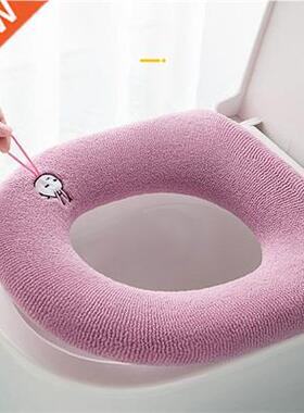 1Pcs Winter Warm Toilet Seat Cover Closestool Mat Washable