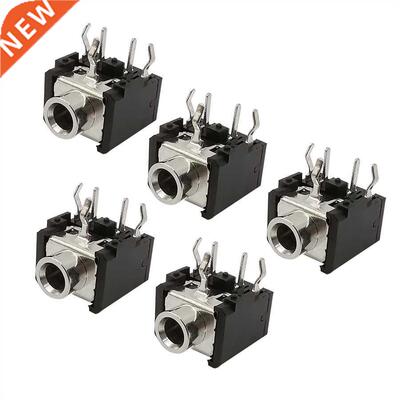 5Pcs/lot PJ-06 .5mm Female Jack Stereo Audio 5 Pin DIP Hea